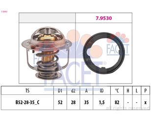 Термостат для Honda Civic (EJ, EK Sed+3HB) 1995-2001 новый