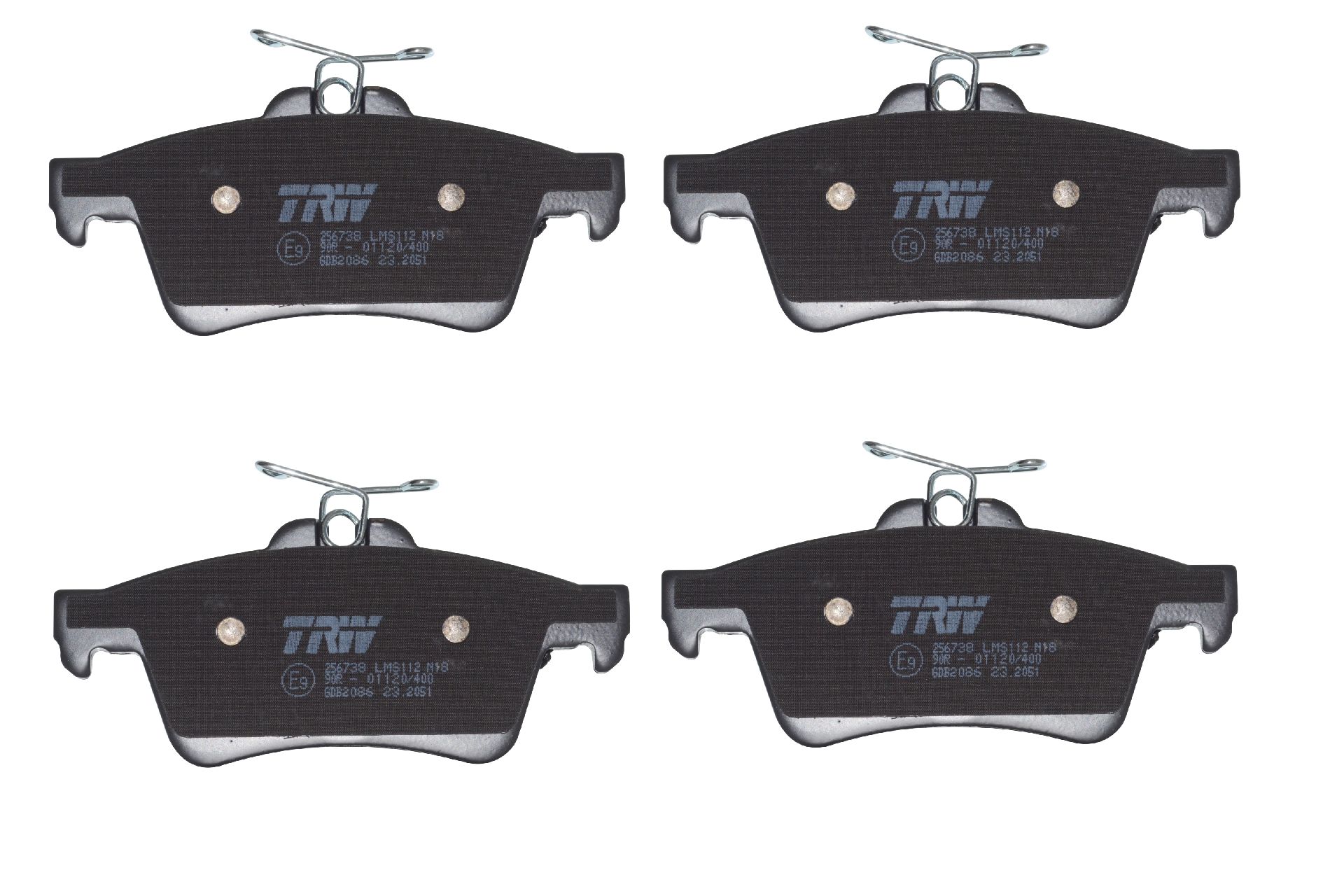Колодки тормозные задние дисковые к-кт