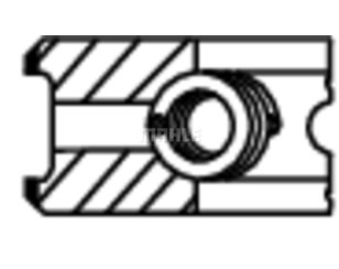 Кольца поршневые к-кт на 1 цилиндр для Mercedes Benz Sprinter (901-905)/Sprinter Classic (909) 1995-2006 новый