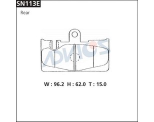 Колодки тормозные задние дисковые к-кт для Lexus LS 430 (UCF30) 2000-2006 новый