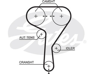 Ремень ГРМ для Opel Astra G 1998-2005 новый