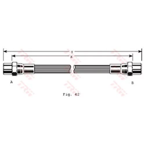 Шланг тормозной задний