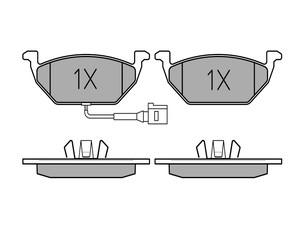 Колодки тормозные передние к-кт для VW Golf IV/Bora 1997-2005 новый