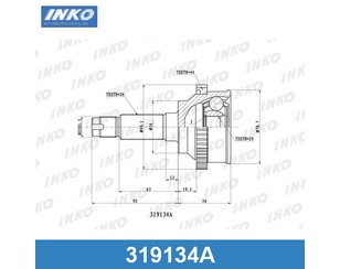 ШРУС наружный передний для Mazda 323 (BJ) 1998-2003 новый