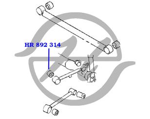 Сайлентблок тяги для Mitsubishi Pajero Pinin (H6,H7) 1999-2005 новый