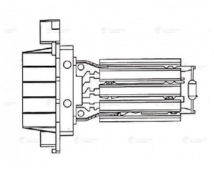Резистор отопителя для Citroen Jumper 250/290 2006> новый