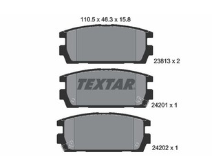 Колодки тормозные задние дисковые к-кт для Hyundai Terracan 2001-2007 новый