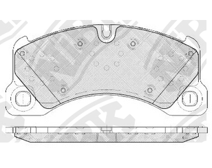 Колодки тормозные передние к-кт для Porsche Macan 2013> новый