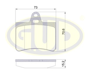 Колодки тормозные задние дисковые к-кт для Citroen C5 2004-2008 новый