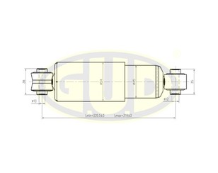 Амортизатор задний Газомасляный для Fiat Brava 1995-2001 новый