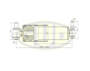 Амортизатор задний для Renault Scenic 1999-2003 новый