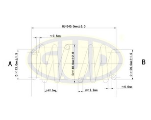 Пружина передняя для Opel Astra G 1998-2005 новый