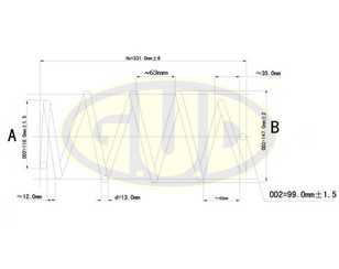 Пружина передняя для Seat Altea 2004-2015 новый