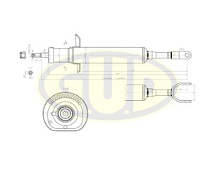 Амортизатор передний Газомасляный для Audi A4 [B5] 1994-2001 новый