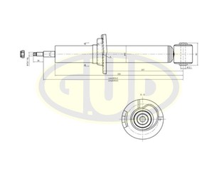 Амортизатор задний Масляный для Audi 100 [C4] 1991-1994 новый