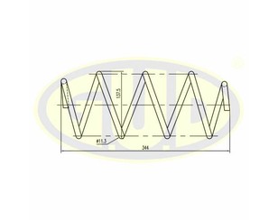 Пружина передняя для Nissan Micra (K12E) 2002-2010 новый