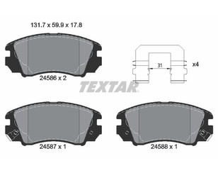 Колодки тормозные передние к-кт для Hyundai Tucson 2004-2010 новый