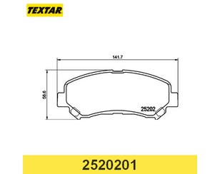 Колодки тормозные передние к-кт для Nissan X-Trail (T31) 2007-2014 новый