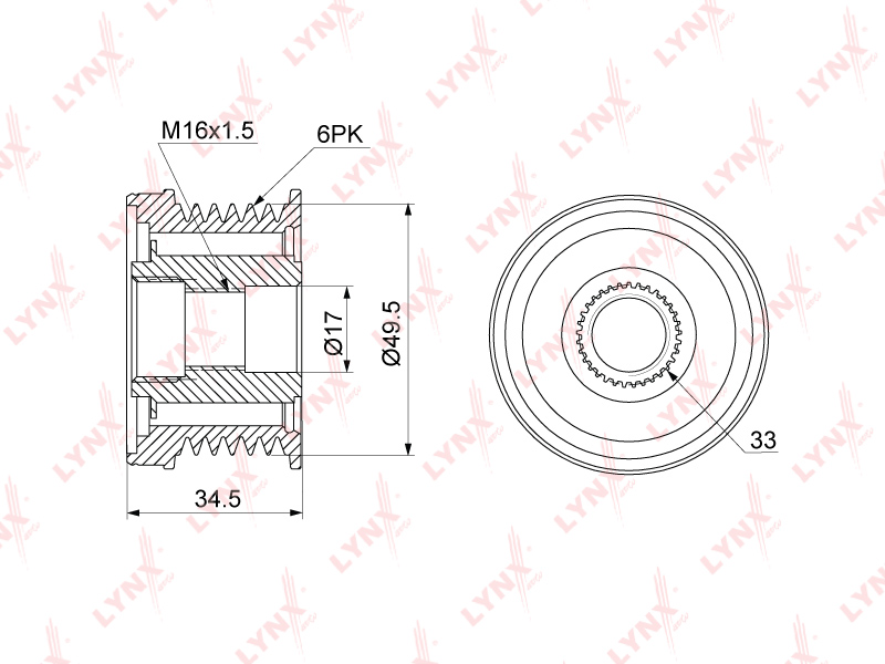 Шкив генератора