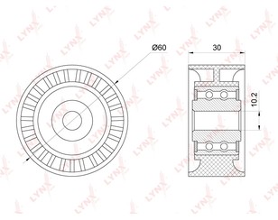 Ролик-натяжитель ремня ГРМ для Ford Fusion 2002-2012 новый