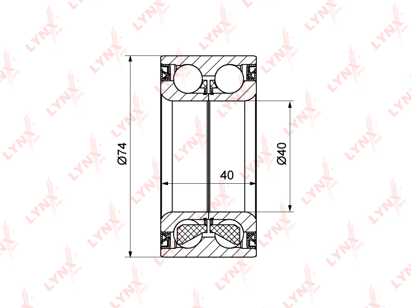 Подшипник передней ступицы