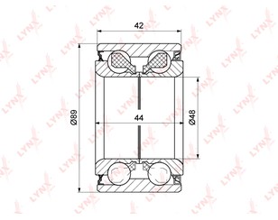 Подшипник задней ступицы для Toyota Sequoia (K3,K4) 2000-2008 новый