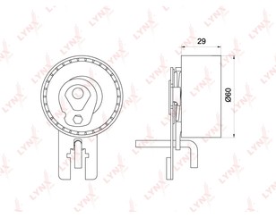 Ролик-натяжитель ремня ГРМ для Ford Fusion 2002-2012 новый