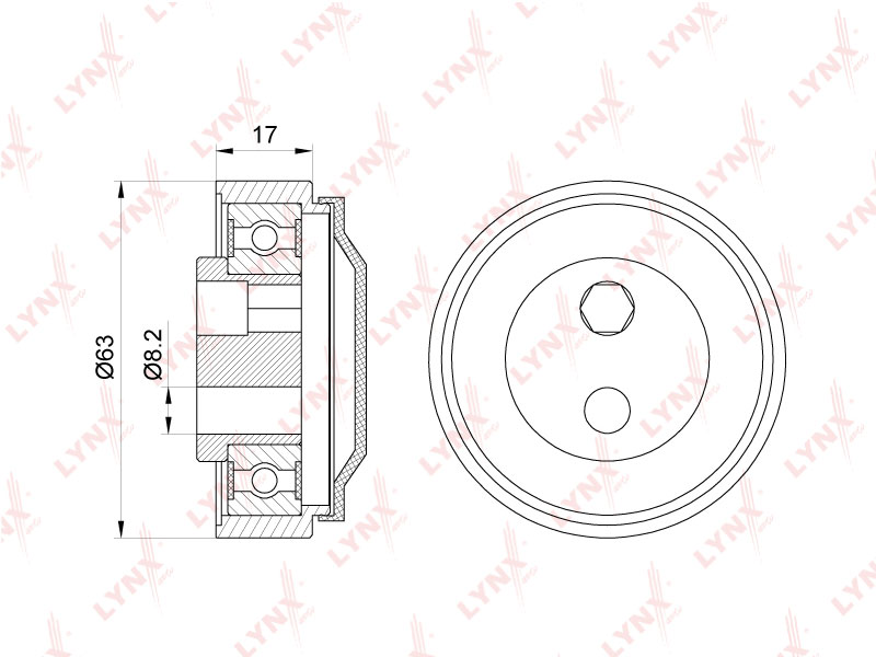 Ролик-натяжитель ручейкового ремня