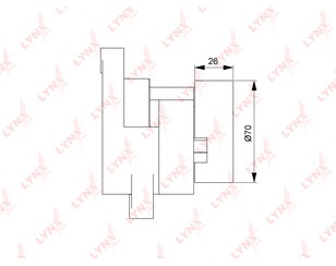 Натяжитель ремня для BMW X5 E53 2000-2007 новый