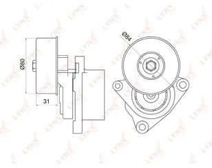 Ролик руч.ремня с кронштейном для Nissan Teana J31 2003-2008 новый