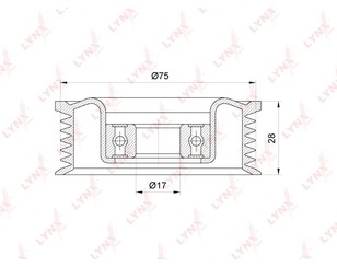 Ролик-натяжитель для Mazda Mazda 3 (BK) 2002-2009 новый