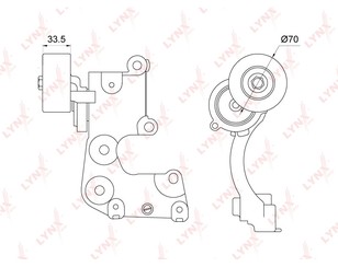 Ролик руч.ремня с кронштейном для Lexus IS 250/350 2005-2013 новый