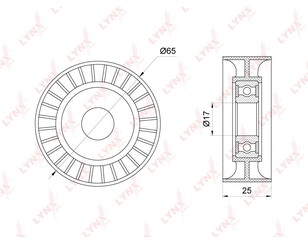 Ролик-натяжитель ручейкового ремня для Mini R56 2005-2014 новый