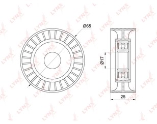 Ролик-натяжитель для Opel Astra J 2010-2017 новый