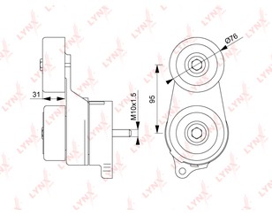 Ролик-натяжитель ручейкового ремня для Honda Pilot 2008-2015 новый