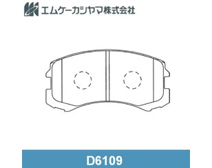 Колодки тормозные передние к-кт для Mitsubishi Lancer Cedia (CS) 2000-2003 новый