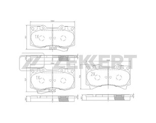 Колодки тормозные передние к-кт для Hummer H3 2005-2010 новый