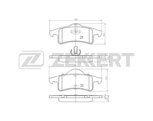 Колодки тормозные задние дисковые к-кт для Jeep Grand Cherokee (WJ, WG) 1999-2004 новый