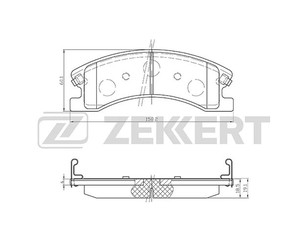 Колодки тормозные передние к-кт для Jeep Grand Cherokee (WJ, WG) 1999-2004 новый