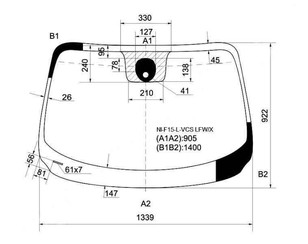 Стекло лобовое (ветровое) для Nissan Juke (F15) 2011-2019 новый