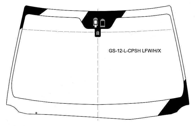 Стекло лобовое (Обогрев щеток/ Датчик дождя) Lexus GS 11-20 / GS F 15-