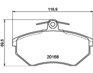 Колодки тормозные передние к-кт для Audi A4 [B5] 1994-2001 новый