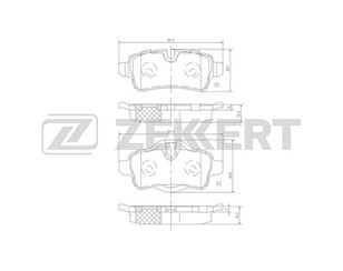 Колодки тормозные задние дисковые к-кт для Mini R56 2005-2014 новый