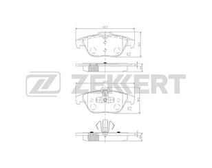 Колодки тормозные задние дисковые к-кт для Mercedes Benz C207 E-Coupe 2009-2016 новый
