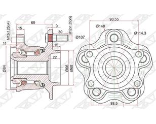 Ступица задняя для Nissan Juke (F15) 2011-2019 новый