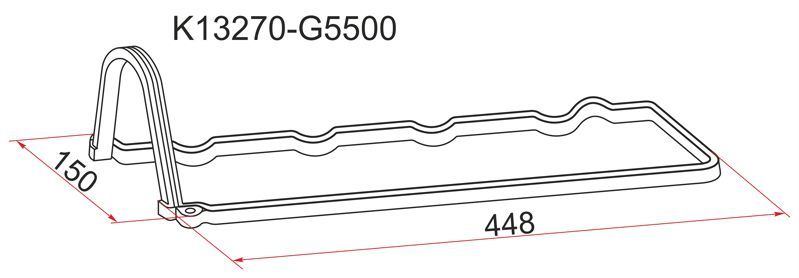 Прокладка клапанной крышки NS LD20+T, C22/C23