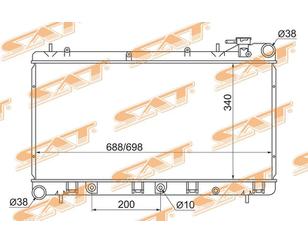 Радиатор основной для Subaru Impreza (G10) 1996-2000 новый