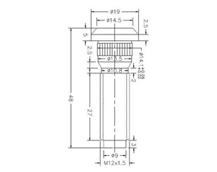 Шпилька колеса для Lexus LS 430 (UCF30) 2000-2006 новый