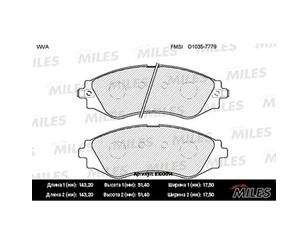 Колодки тормозные передние к-кт для Chevrolet Lacetti 2003-2013 новый