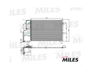 Радиатор кондиционера (конденсер) для Mazda Mazda 5 (CR) 2005-2010 новый